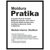 Moldura Pratika Remember 30x40cm Preto