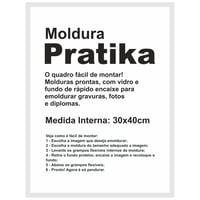 Moldura Pratika Remember 30x40cm Branco