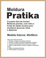 Moldura Pratika Remember 40x50cm Cerejeira