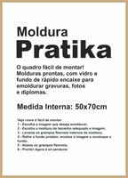 Moldura Pratika Remember 50x70cm Cerejeira