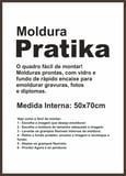 Moldura Pratika Remember 50x70cm Betume