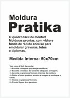 Moldura Pratika Remember 50x70cm Branco