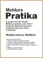 Moldura Pratika Remember 60x80cm Cerejeira