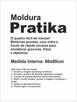 Moldura Pratika Remember 60x80cm Branco
