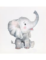 Quadro Canvas Elefante 30x30 cm Homy