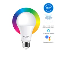 Lâmpada LED Inteligente Wi-Fi Colorida RGB EPGG24 Elsys