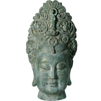 Cabeça de Buda Nepal Verde 46cm Homy