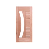 Folha de Porta Madeira Macica Eucalipto Natural 210x112x3,1cm BBR-Visor