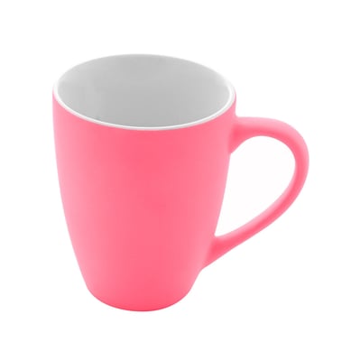 Caneca de Porcelana Soft Touch Rosa 350ml Lyor