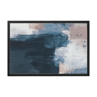 Quadro Decorativo 60X90 cm Abstrato V Azul Arte Própria