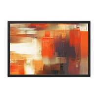 Quadro Decorativo 60X90 cm Abstrato VI Vermelho Arte Própria