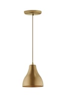 Pendente Loft 1 Lâmpada E27 311/1 90x16x12cm Polipropileno Ouro Velho Dital