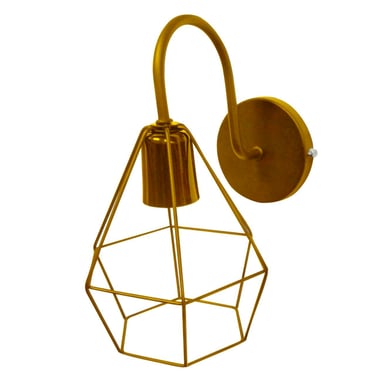 Arandela Aramado Diamante, Dourado, 60W