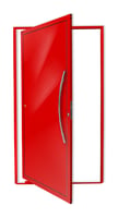 Porta Pivotante Alumínio Vermelho Direita 210x120x4,6cm Savana