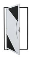 Porta Pivotante Alumínio Mix Preto Direita 210x120x4,6cm Savana