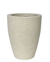 Vaso Vietnamita 31 Branco Marmore 31x24x24cm Vasap