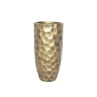 Vaso em Fibra de Vidro Dourado 31x61cm Just Home Collection
