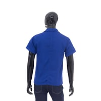 Camisa Manga Curta Profissional Azul G PF2 Confecções