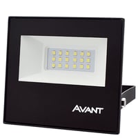 Refletor Preto Led Slim 20W 6500K Avant