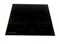 Cooktop Vitrocerâmico Touch 4 Bocas 14x59x64cm 220V Safanelli