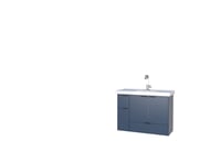Gabinete de Banheiro em Madeira Orquidea Colors 80 Azul 35x78,8x59cm Cozimax