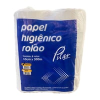 Papel Higienico Rolão Celulose 300m Pacote com 8 Rolos Pilar