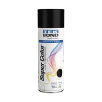 Tinta Spray Preto Fosco Alta Temperatura 350ml / 250g Tekbond