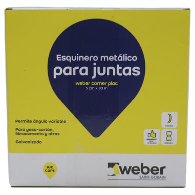 5cm x 30m Esquinero metlico flexible en rollo