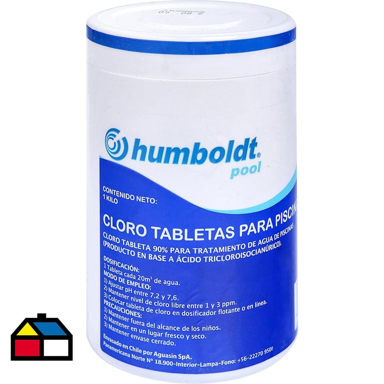 Secchio da 4 kg di compresse di cloro lungo 250 g C/4 P/72 SCP - PSL-500 -0002