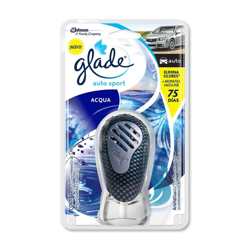 GLADE - Aromatizante para auto Acqua