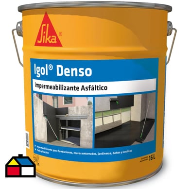 16 litros Pintura Asfltica Impermeable Igol Denso