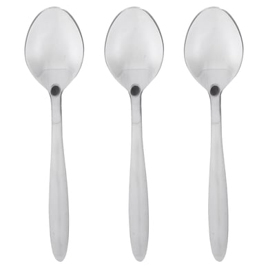 Set de cucharas para t acero inoxidable 3 unidades plateado