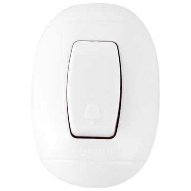 Interruptor Pulsador 10 A sobrepuesto Blanco