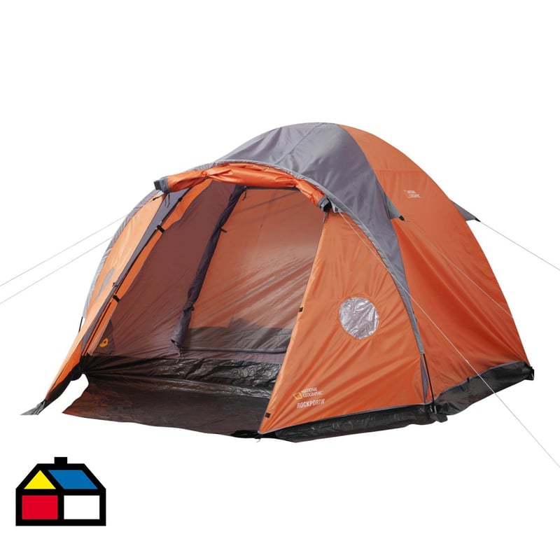 NATIONAL GEOGRAPHIC - Carpa Rock Port 3 Personas Naranja