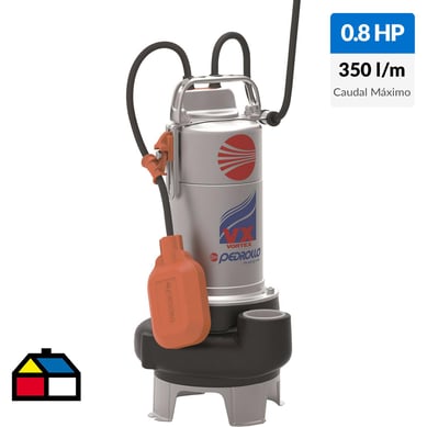 Electrobomba sumergible 0,8 HP 350 l/min