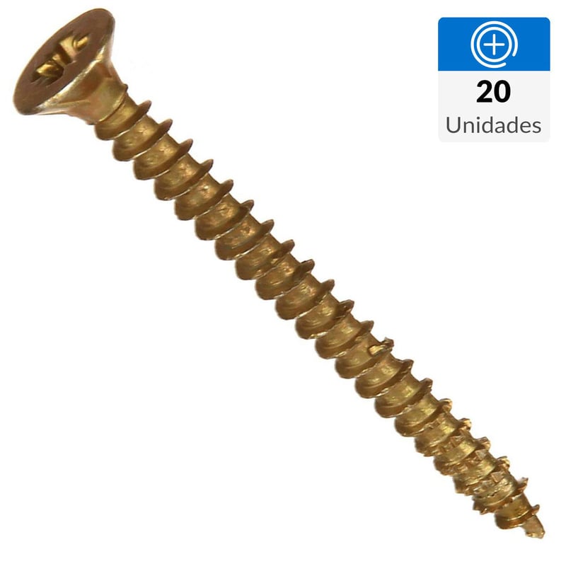 Tornillos Para Madera Autorroscantes M2 De 4mm A 20mm - Cabeza Plana Phillips De Acero, Ideales Para Bricolaje