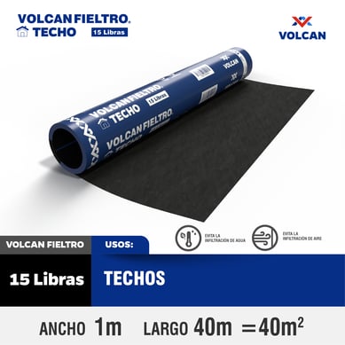 40 m2 15 lbs Fieltro liso