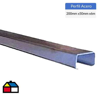 200x50x15x3mm x6m Perfil costanera