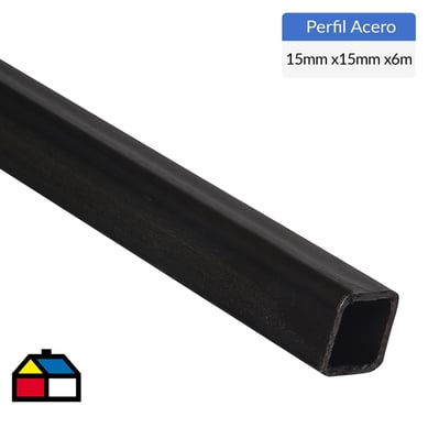 15x15 x 1.5 mm x 6 mt Perfil Tubular Cuadrado