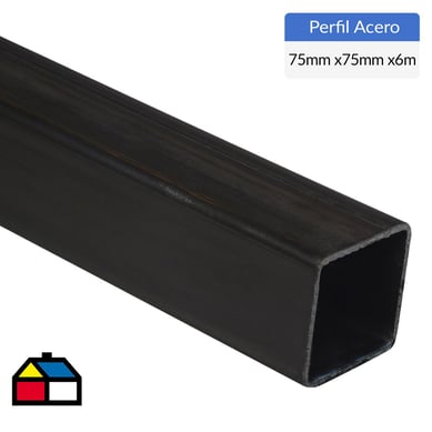 75x75 x 2 mm x 6 mt Perfil Tubular Cuadrado