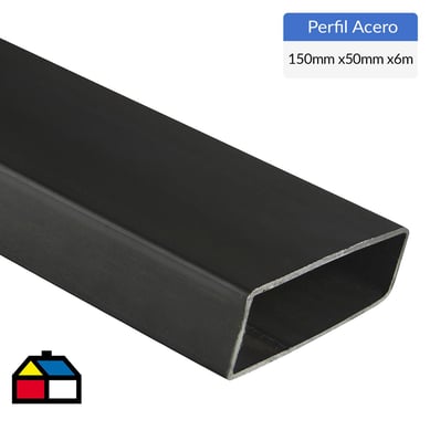 150x50x3.0mm x6m Perfil tubular rectangular