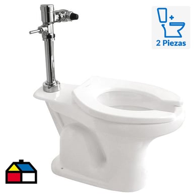 Taza WC Valencia Institucional 7 litros para Fluxor