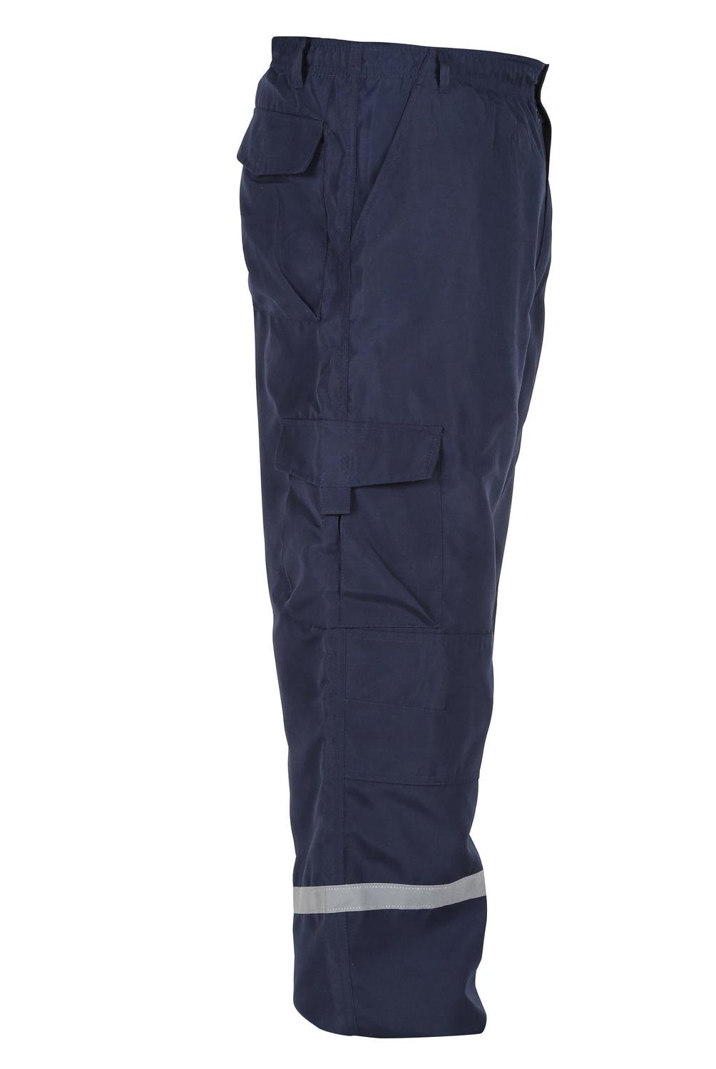 Pantalon de trabajo cargo multibolsillos poplin azul marino talla m Sodimac Falabella