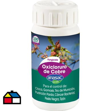 Fungicida para plantas Oxicloruro Cobre 100 gr frasco