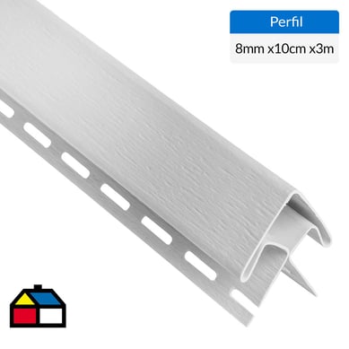 3.0 m Perfil esquinero exterior Vinyl siding