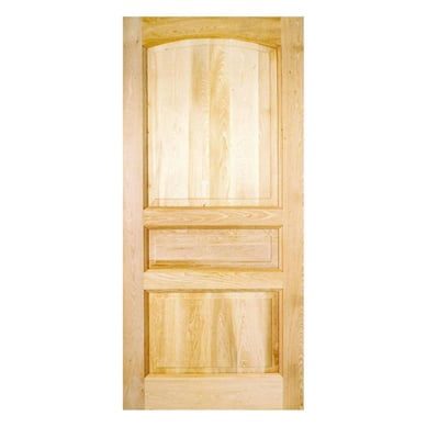 Puerta Exterior Madera pino oregn 85x220 cm Puyehue 121 Natural