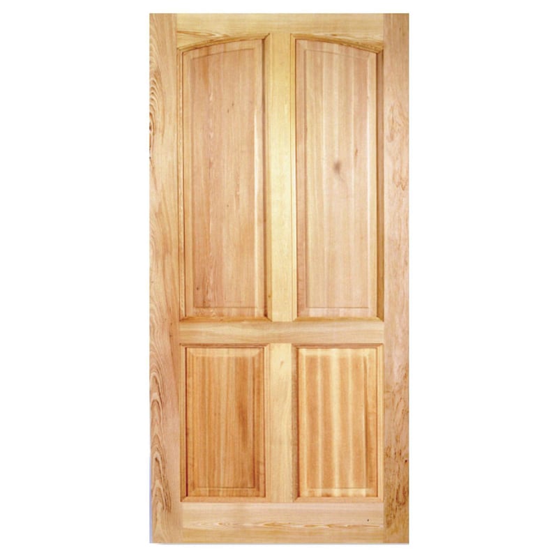 HOLZTEK - Puerta Exterior Madera pino oregón 100x220 cm Rupanco 141 Natural