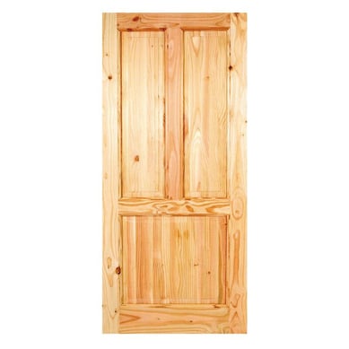 Puerta Interior Madera pino oregn 95x210 cm Calafqun Natural
