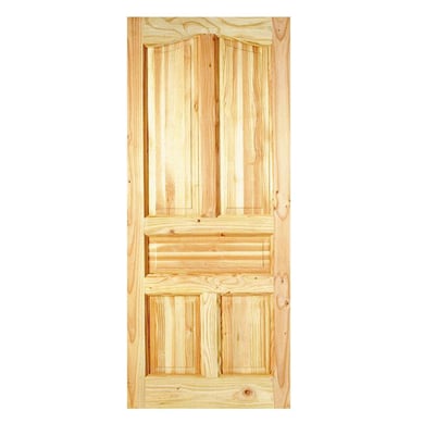 Puerta Interior Madera pino oregn 100x200 cm Ranco Natural