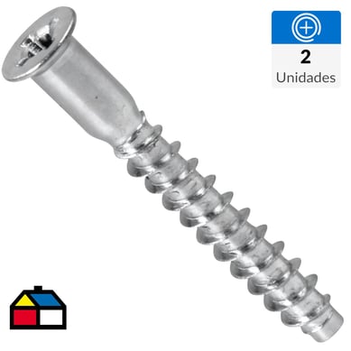 Tornillo soberbio 3/16X1.1/2 2 unidades